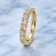 Round Brilliant Cut 1.06ct Diamond Claw Set Half Hoop Eternity Ring