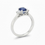 Emerald Cut Sapphire with Emerald Cut Diamond Side Stones Trilogy Ring