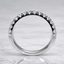 Round Brilliant Cut Diamond Half Hoop Microset Wedding Band 2.5mm