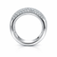Round Brilliant Cut 1.90ct Diamond Pave Set Half Hoop Eternity Ring