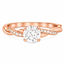 Round Brilliant Cut 0.70ct Diamond Engagement Ring with Diamond Shoulders