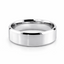 Flat Court Wedding Band with Matt Centre & Bevelled Edges